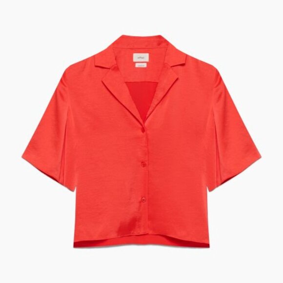 Aritzia Wilfred Beso Shirt | MARASCHINO RED | Size L - Picture 1 of 4